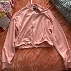 Pink pull over crop